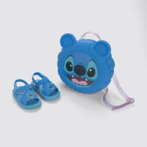 Sandalias Set Stitch con Mochila rosa y celeste | Set Exclusivo Disney